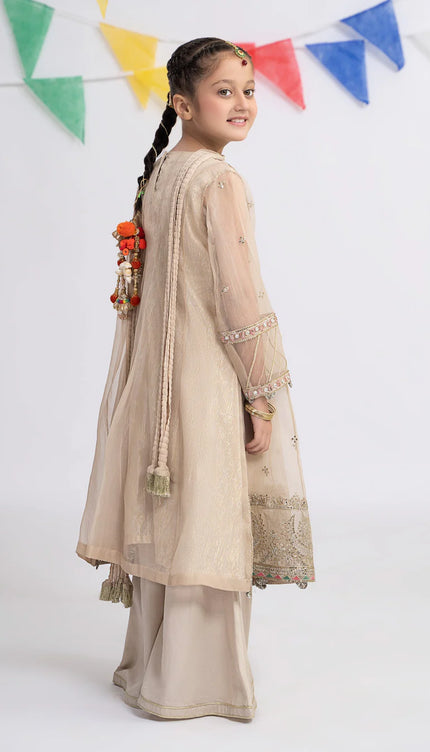 3 Piece Embroidered Organza Suit | MKS-EF24-26