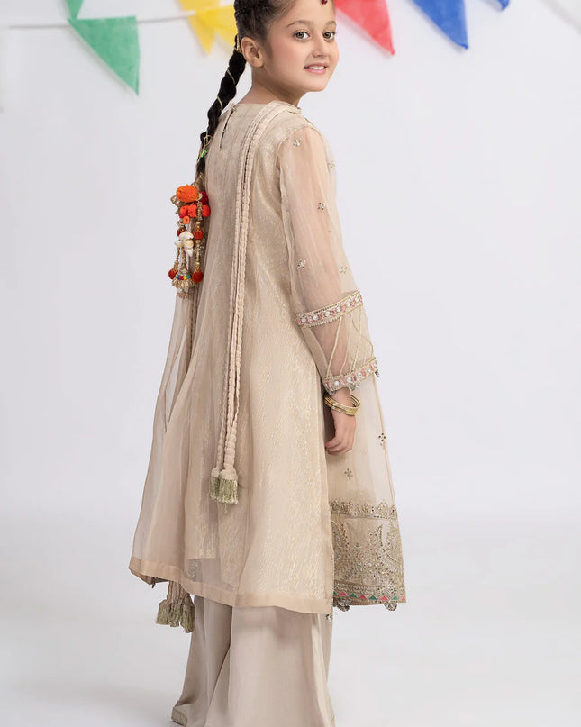 3 Piece Embroidered Organza Suit | MKS-EF24-26