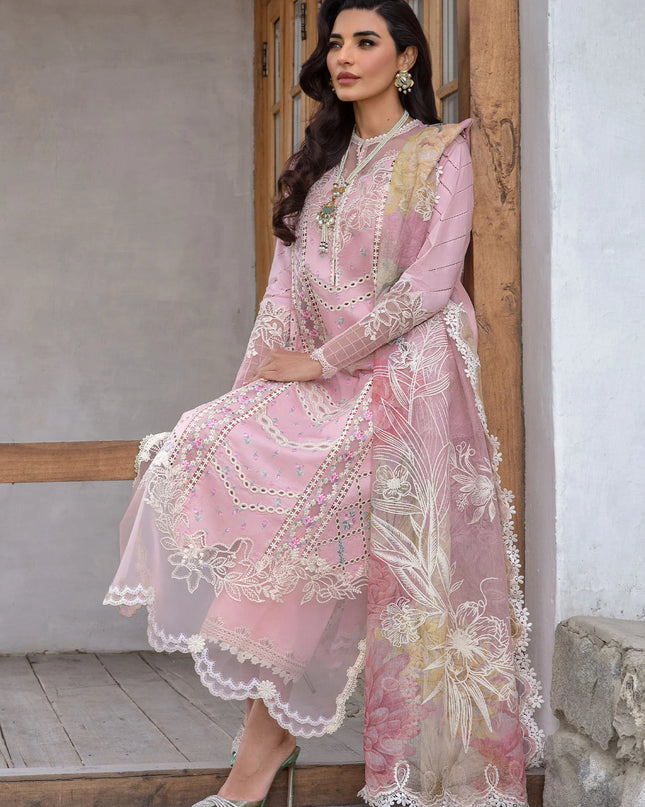 A Floral Mesh - Rose Pink