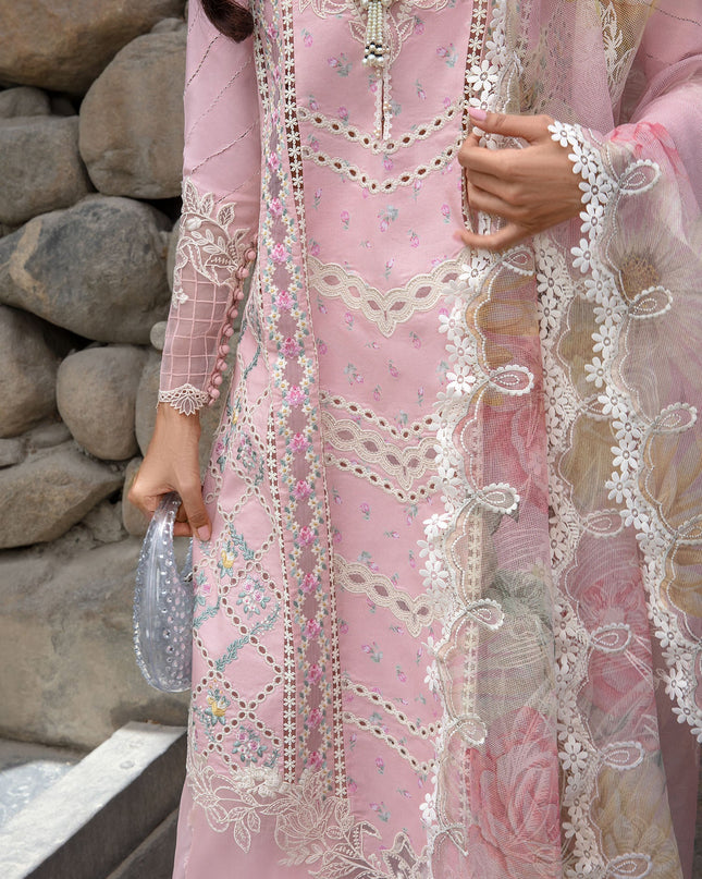 A Floral Mesh - Rose Pink