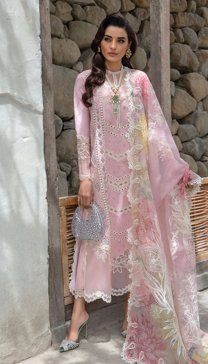 A Floral Mesh - Rose Pink